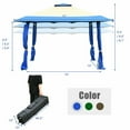 thumbnail image 3 of Gymax 13' x 13' Folding Patio Pop-up Gazebo Canopy Tent Outdoor Shelter Shade Blue, 3 of 9