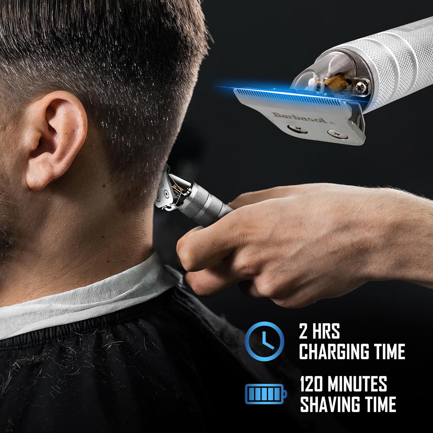 Barbasol Zero-Gapped T-Blade Trimmer, Silver photo 8