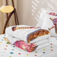 thumbnail image 5 of Homewish Baseball Ice Cream Cone Print Zipper Full Size Comforter Sets with Fitted Sheet and 2 Pillowcases,Fun Treats Zipper Bedding Set For Kids Boys And Girls,Reversible,4 Pieces, 5 of 7