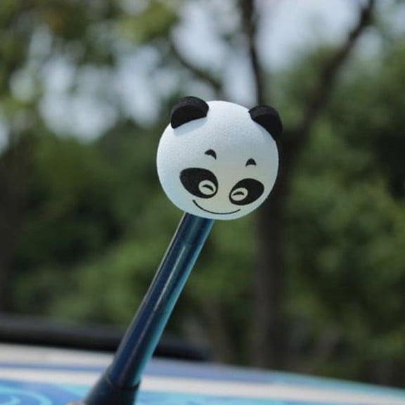 Cute Panda Car Antenna Aerial Ball EVA Topper Truck SUV Pen Decor Gift Toy