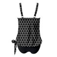 thumbnail image 7 of Tnhcen Women's Adjustable Straps Printed Tankini Swimsuit Set with Built - in Bra No Underwire 100% Polyester Swimwear, S - 2XL, 7 of 7