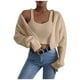 thumbnail image 2 of Puntoco Chaqueta de punto casual para mujer y top de invierno con tirantes de punto Puntoco Puntoco-2323, 2 of 8