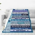 thumbnail image 4 of Grandpa Gifts, Gifts for Grandpa from Granddaughter Grandson, Grandpa Gifts for Birthday, Fathers Day Christmas Thanksgiving Gifts for Grandpa Throw Blankets 50"x60", 4 of 6