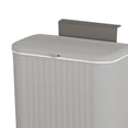 thumbnail image 3 of Thinsony Kitchen Waste Compost Bin Multifunction Holder for Cabinet Door Countertop Grey 9L, 3 of 9