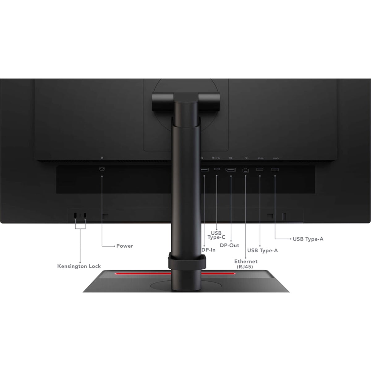 Lenovo ThinkVision T24m-20 24" Class Full HD LED Monitor - 16:9 - Raven Black - 23.8" Viewable - In-plane Switching (IPS) Technology - WLED Backlight - 1920 x 1080 - 16.7 Million Colors - 250 Nit -...