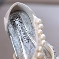 thumbnail image 6 of LNMQLPDBS Baby Dress Shoes Fashion Girls Sandals with Big Shining Bowknot Decoration Cute Dress Dance Show Princess Shoes with Pearl Buckle Girls Summer Shoes for Wedding and Outdoor, 6 of 8