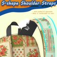 thumbnail image 5 of Pioneer Flower Floral Print Pattern 17" School Backpacks for Teens,Waterproof Oxford Fabric,S-Shape Padded Straps for School,Travel,Hiking,Camping, 5 of 5