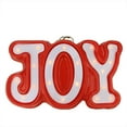 thumbnail image 2 of Northlight 19" Red and White JOY Christmas Lighted Hanging Window Decor, 2 of 2