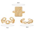thumbnail image 7 of SPRING PARK 3Pcs Open Rings Set for Women with Sparkling Cubic Zirconia- Finger Rings Pack Stackable Rings, 7 of 7