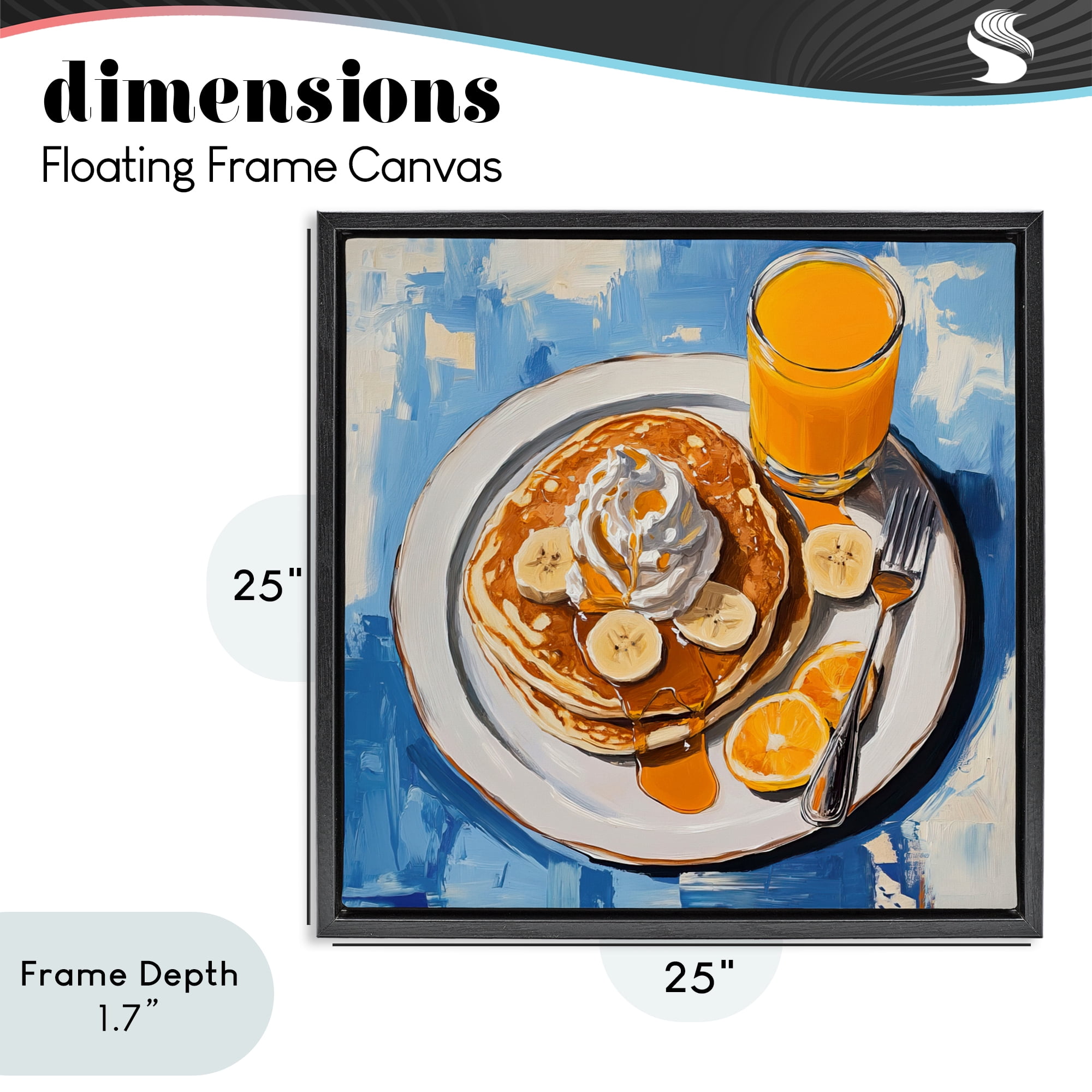 Stupell Industries Banana Bliss Sunshine Black Framed Floater Canvas Wall Art, design by Tina LeCour
