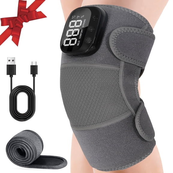 Compression Leg Massager, Heating Function, Pain Relief, Circulation Boost, Electric Muscle Care