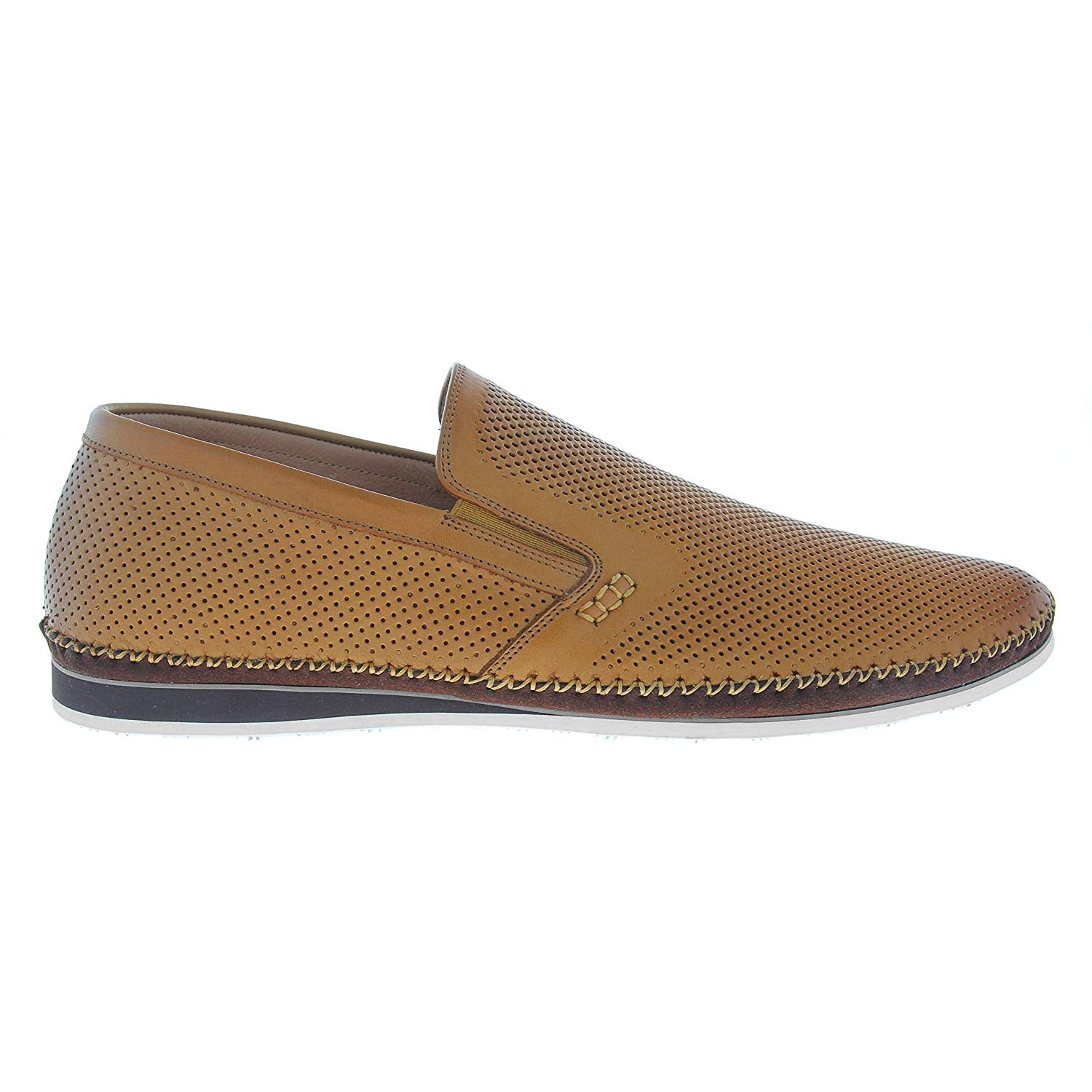 ! Zanzara Men/'s Merz Cognac Slip-on Loafers ~ Black ~ Various Sizes