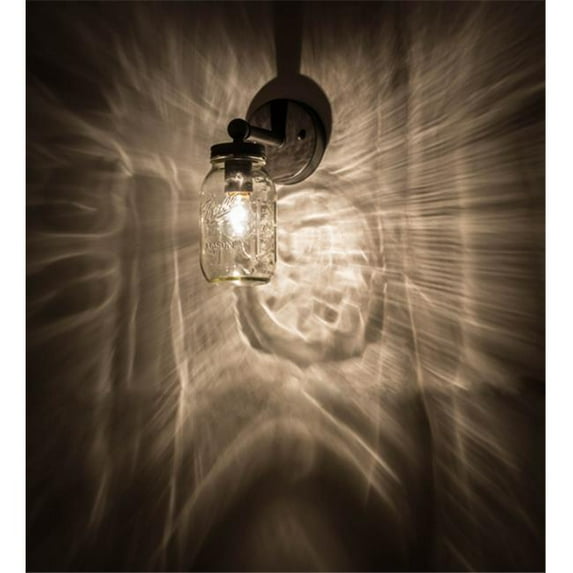 Meyda 168512 4.5 in. Mason Jar Wall Sconce