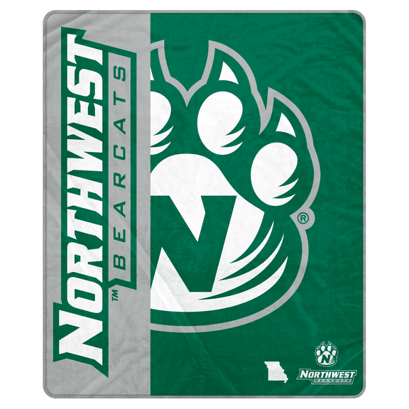 NCAA Northwest Missouri State Bearcats 50x60 Inch Ultra Soft Tailgate Throw