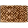 thumbnail image 1 of Imports Decor 720TCM Traditional Coir Doormat  Brown Floral, 1 of 2