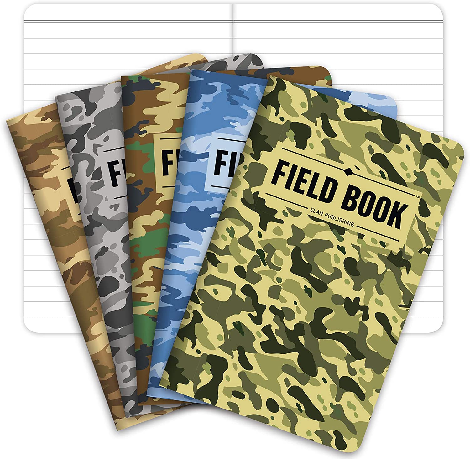 Field Notebook 3.5"x5.5" Camouflage Lined Memo Book Pack of 5 Walmart Canada