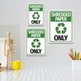 thumbnail image 2 of Portrait Round Plus Shredded Paper Only Wall or Door Sign | Office Eco-Friendly Signage - Medium, 2 of 8