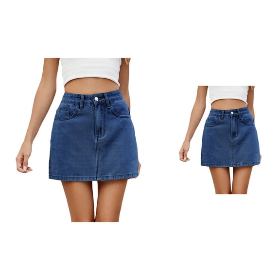 Stylish Women's A Line Casual Skirt, Midi Length, High Waisted, Knee Length, Flowy, Swing, Flared, with Pockets for Everyday Wear in Summer and Fall