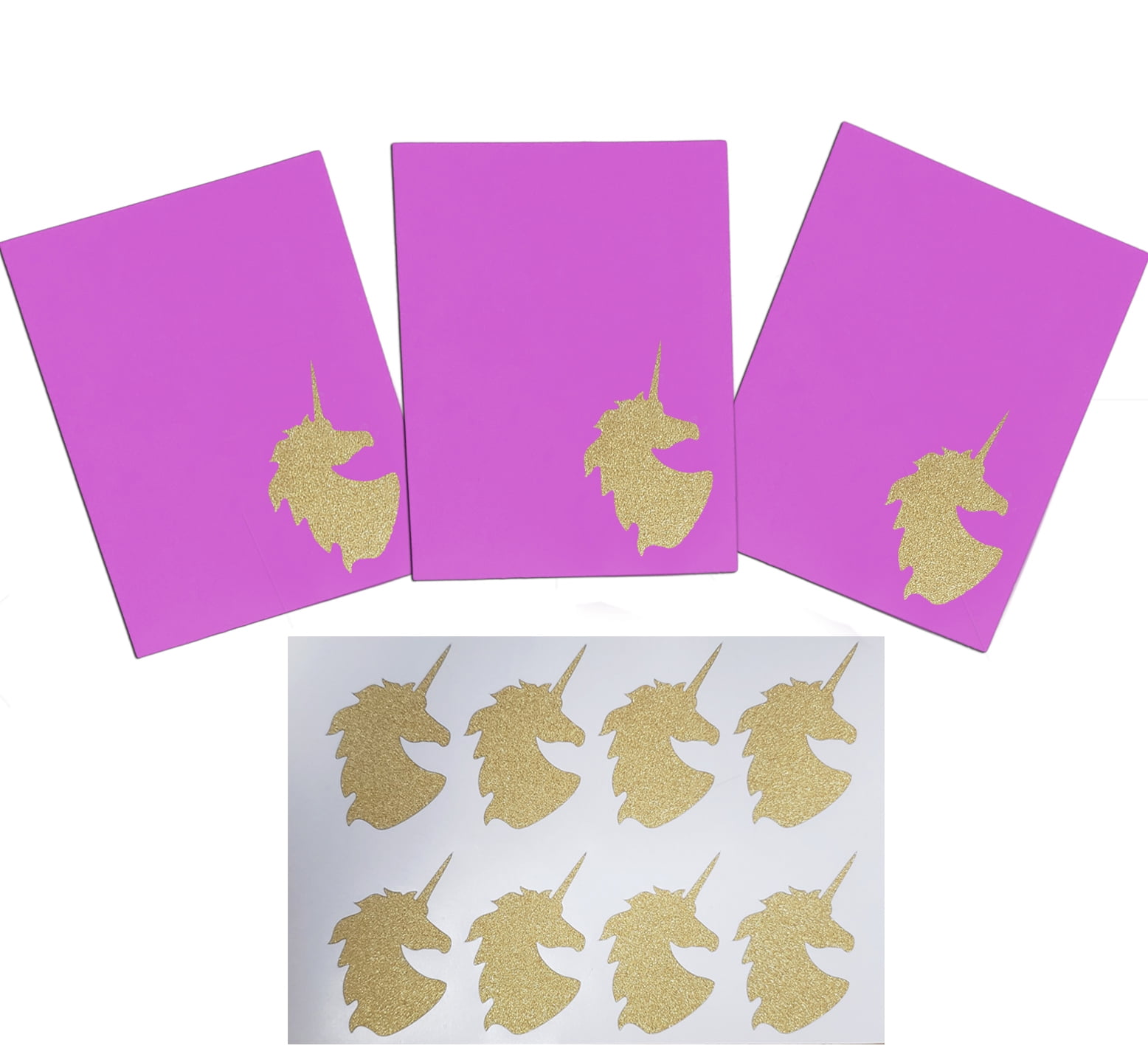 Buy Royal Green Unicorn Stickers for Goodie Bags, Party Favors