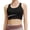 Black, variant on Sports Jelly Bras for Women Longline Medium Impact Padded Workout Yoga Gym Crop Tank Underwear Strapless Bra