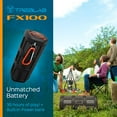 thumbnail image 6 of TREBLAB FX100 - Extreme Bluetooth Speaker - Loud, Rugged for Outdoors, Shockproof, Waterproof IPX4, Built-in 7000mAh Power Bank, FM Radio, HD Audio w/Deep Bass, Portable Wireless Speaker with Mic, 6 of 7