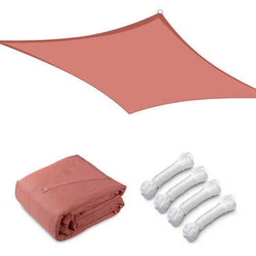 Yescom 1 Pack 16'x16' Square Sun Shade Sail Red 97% UV Block Outdoor Patio Pool Garden Yard Lawn Carport Net Canopy