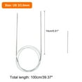 thumbnail image 2 of Agujas de Tejer Circulares Uxcell de Acero Inoxidable para Tejer 2 Contar Gris US 3/3.0mm x 39.37 pulgadas (100cm), 2 of 6
