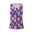 thumbnail image 4 of Lsque Skull mushroom colorful cute Printed Workout Tank Tops for Women, Athletic Sports Tank Tops, Compression Sleeveless Dry Fit Shirts,Sleeveless Yoga Shirt-Medium, 4 of 9