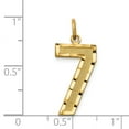 thumbnail image 3 of 14K Yellow Gold Charm Pendant Themed 7 Diamond-Cut 25 mm 10, 3 of 3