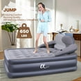 AERFA Queen Size Air Mattress with Headboard , 3 Mins Quick Inflation/Deflation Inflatable