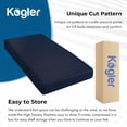 thumbnail image 3 of Kogler Premium 6-Inch Thick High-Density Foam Semi-Truck & RV Mattress with Gel-Infused Memory Foam - Luxury Comfort on The Road, 32X80, Navy, 3 of 8
