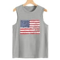 thumbnail image 6 of XCHQRTI American Flag Women Tank Tops Graphic 4th of July Sleeveless Summer Tee, 6 of 7