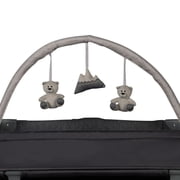 Monbebe Play Yard – Full-Size Rocking Bassinet, Removable Changer & Toy Bar – Castle Point