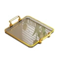 thumbnail image 4 of Bandeja Decorativa Strade Fareast Limited Borde Dorado Almacenamiento Frutas y Té Gris, 4 of 8