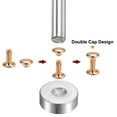 thumbnail image 4 of 100 Sets Leather Rivets 12 x 12mm Metal with 3 Setter Tools, Light Gold Tone, 4 of 7