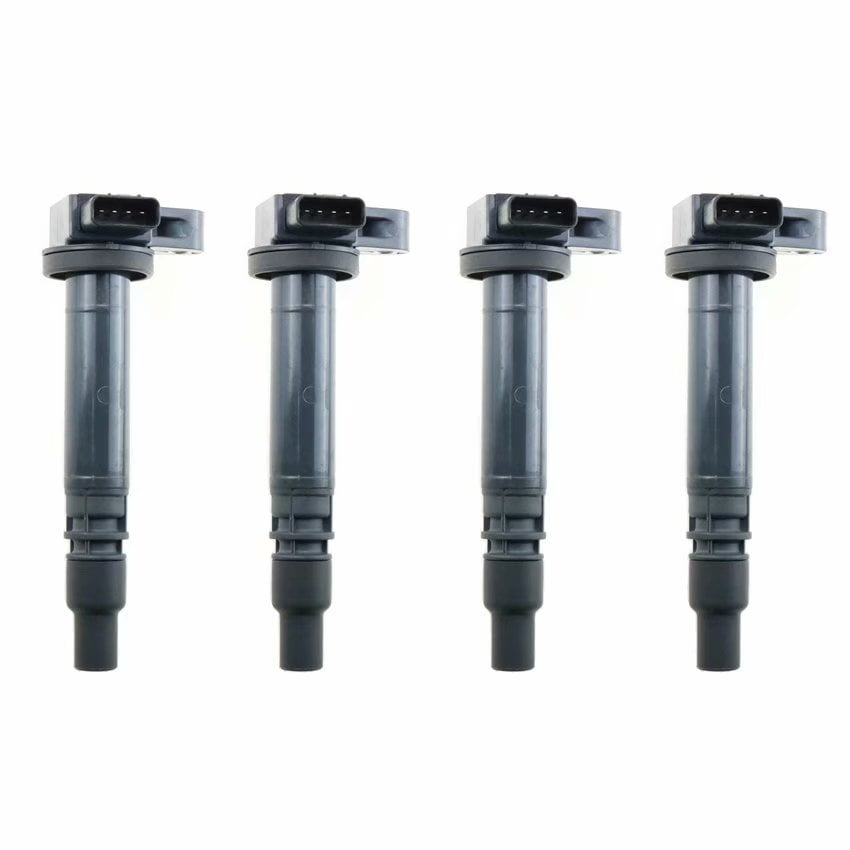 For Toyota Tacoma 2.4 2.7 Set of 4 Direct Ignition Coils w/ Spark Plugs 