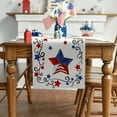 thumbnail image 6 of Steadline Polyester Table Runner with Vibrant Stars and Stripes,Patriotic Kitchen Dining Decor for Independence Day Celebration and Memorial Day Festive Home Table Setting, 6 of 7