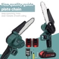 thumbnail image 4 of TFixol 6-Inch Compact Cordless Lithium Electric Chainsaw for Home and Outdoor Use, Portable Handheld Chainsaw with Charger, Ideal for Tree Cutting and Woodworking, Lightweight and Durable Design., 4 of 5