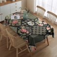 thumbnail image 2 of Pioneer Flower Floral Print Pattern Rectangle Tablecloth 60"x84",Waterproof Polyester Rectangle Table Cloth, Wipeable Spillproof Polyester Tablecloth for Dining, Camping, Indoor and Outdoor, 2 of 5