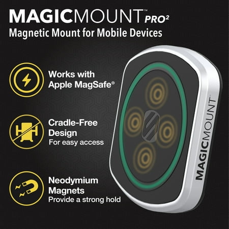 Scosche - MagicMount Pro² Window / Dash for most Cell Phones - Black
