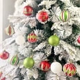 thumbnail image 2 of Juego de 24 bolas navideñas de colores de 6 cm, galvanizadas, decorativas y pintadas, de plástico, para decoración navideña, 2 of 5