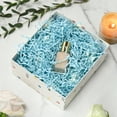 thumbnail image 2 of Sm:)e Blue Crinkle Cut Paper for Gift Baskets,for Shred Packing Raffia Grass Cushion Paper-8oz, Perfect for Basket Filler, Gift Boxes,Christmas Wedding Birthday,Ideal for All Occasions, 2 of 5