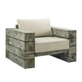 thumbnail image 3 of Modway Manteo Chaise Longue d'Extérieur pour Patio avec Accoudoirs, Gris Pâle/beige (Ensemble de 2), 3 of 7