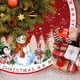 thumbnail image 4 of Falda de árbol de Navidad con lentejuelas - Decoración navideña mullida para árboles de 1,8 a 2,00 m, diseño festivo rojo y verde, diámetro de 48 pulgadas, fácil instalación y almacenamiento, 4 of 9