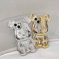 thumbnail image 3 of Iphone 11 Case Big Electroplating Bear Case for iPhone 11 12 13 Pro Max Mini 7 8 Plus XR X XS MAX Trend Creative Luxury Original Cover, 3 of 6