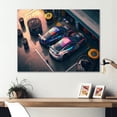 thumbnail image 2 of Designart Stock Car Pit Stop II Canvas Wall Art, 2 of 5
