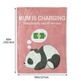 thumbnail image 2 of KAAYEE Mum Blankets Gifts from Daughter & Son,Mom Birthday Gifts,Cute Panda Warm Soft Throw Blankets,Gifts for Mother's Day,Christmas,Pink, 2 of 7