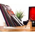 thumbnail image 5 of Vinyl Record Storage Stand, Solid Pine Wood Crystal Clear Acrylic, Large Capacity Multi Functional Space-saving Shatterproof, Dust Protection for 7 Inch 12 Inch Albums, Gift for Audiophiles, 5 of 5