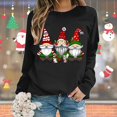 thumbnail image 2 of EHQJNJ Chandails en Molleton Graphiques pour Femmes Tendance Automne Noël Oversize Femmes Manches Longues Col Rond Chandails en Molleton Imprimés Lettres Légers Amples Blouse Top Chandails en Molleton Graphiques Tendance pour Femmes, 2 of 6