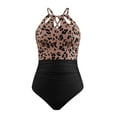 thumbnail image 6 of Cupshe Women's One Piece Swimsuit High Neck Tummy Control Swimwear Bathing Suit, Size XS-XL, 6 of 7